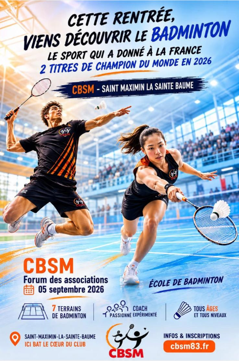 Affiche du Forum des associations, 5 septembre 2026